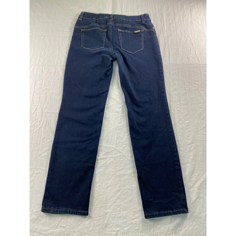 Chicos So Lifting‎ So Slimming Jeans Dark Wash Straight Leg Blue Womens Size 0 S